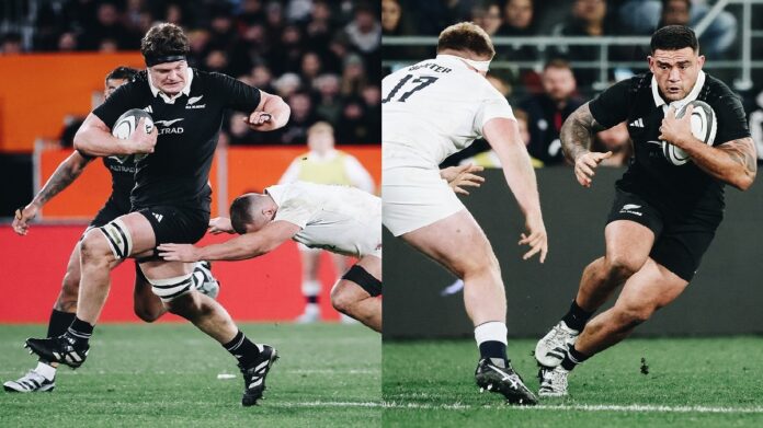 The All Blacks played their first season test against England in Dunedin. July 2024.