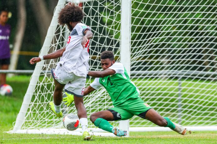 Daniel Sakora, a player from Papua New Guinea, made a crucial save during the OFC Men's U-19 Championship 2024.