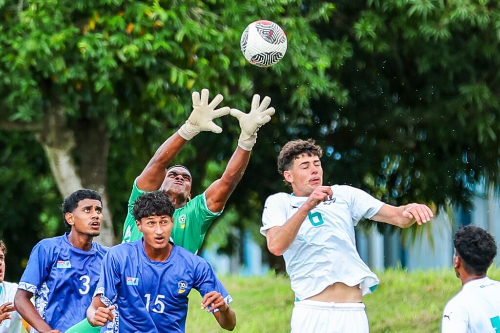 Fiji's Ilisoni Koro made a crucial save during the OFC Men's U-19 Championship 2024.