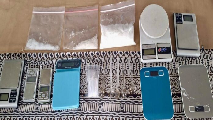 man was apprehended in Raiwaqa following a drug raid