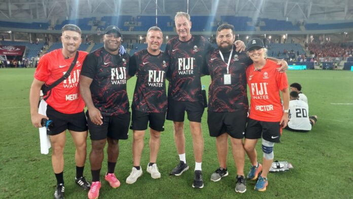 The Flying Fijians coaching team.