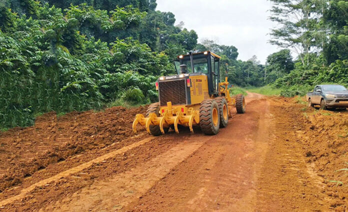 Road works in progress.