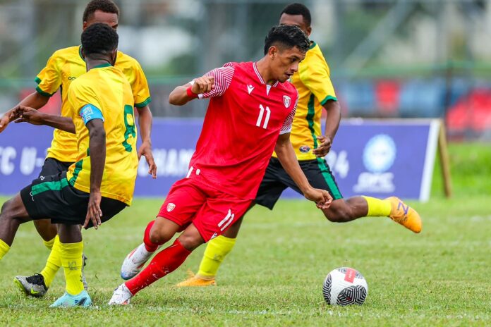 Franck Papaura, a player from Tahiti, participated in the OFC Men's U-19 Championship 2024.