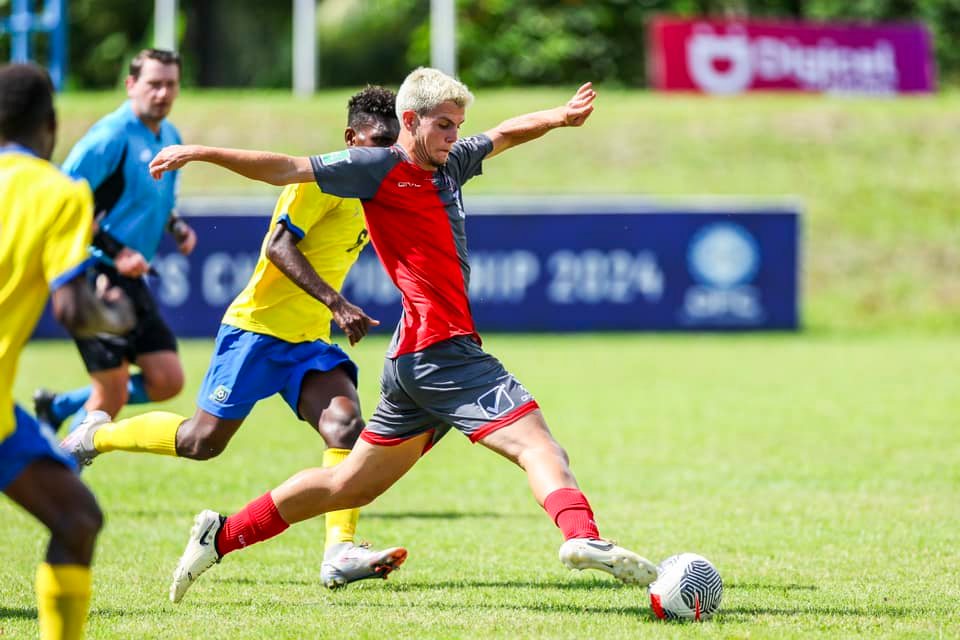 Louis Brunet from New Caledonia competed in the OFC Men's U-19 Championship 2024.