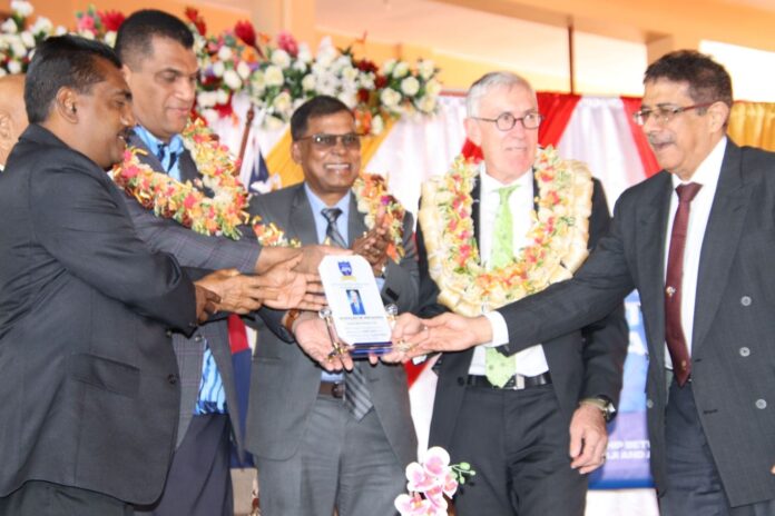 Finance Ministers with the Australian High Commissioner to Fiji, Ewen McDonald.