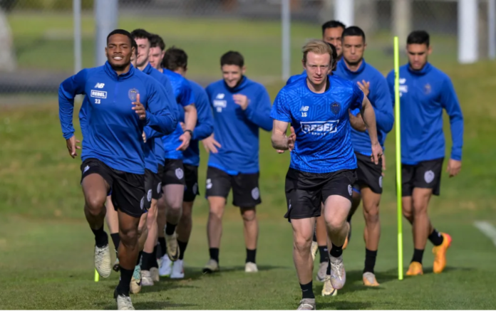 Auckland FC players are currently participating in pre-season training.