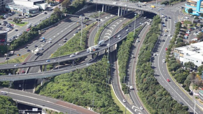 Auckland's Northern Motorway.