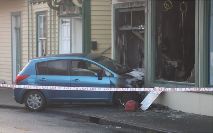 Car accident occurred in the Mt Eden building