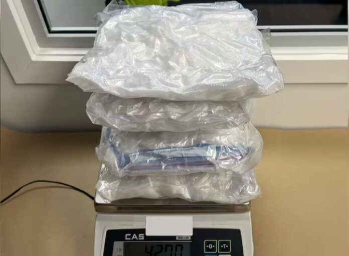 Canadian national arrested at the border with 9.9 kg of meth